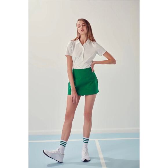 Anthropologie English Factory Woman White SPORTSWEAR SHORT SLEEVE STRETC… - Picture 1 of 10